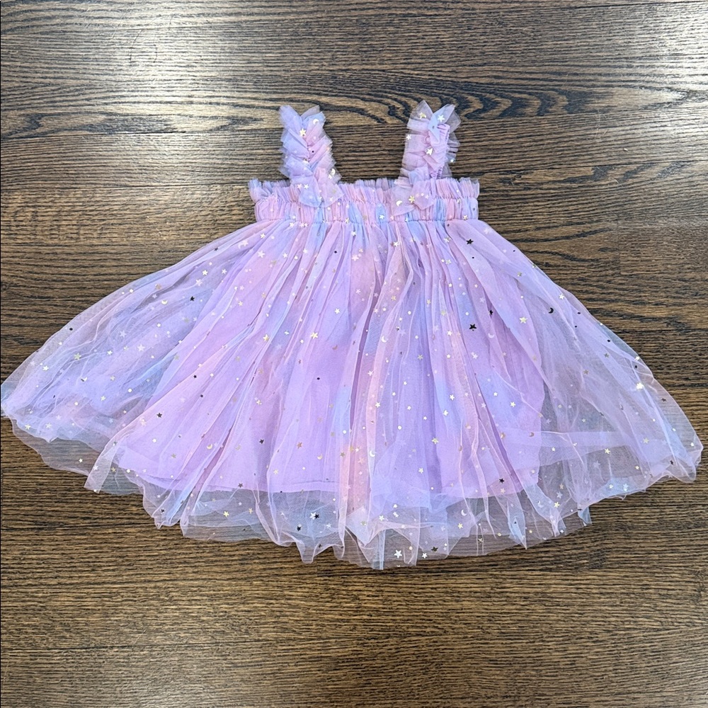 Pink, Purple and Blue Whimsical Tulle Dress 12-18 Months - Picture 5 of 5